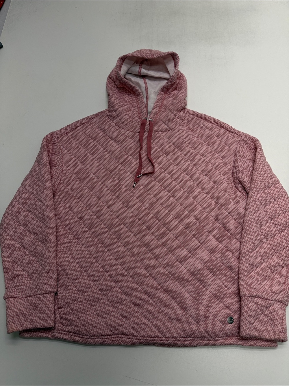 JONES NEW YORK Women’s XL Pink Quilted Hoodie Sweatshirt